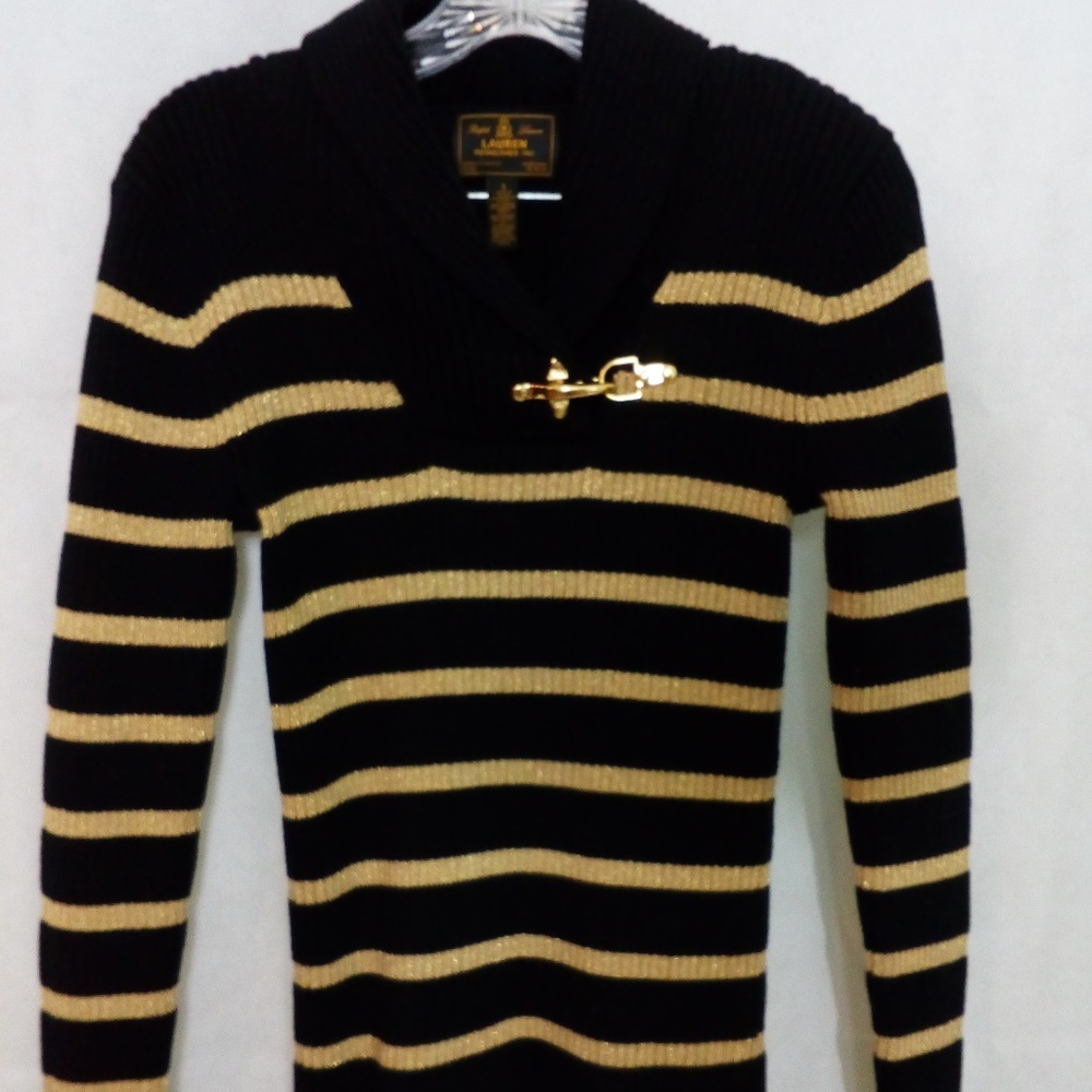 Ralph Lauren Sweater Women Size Small color black